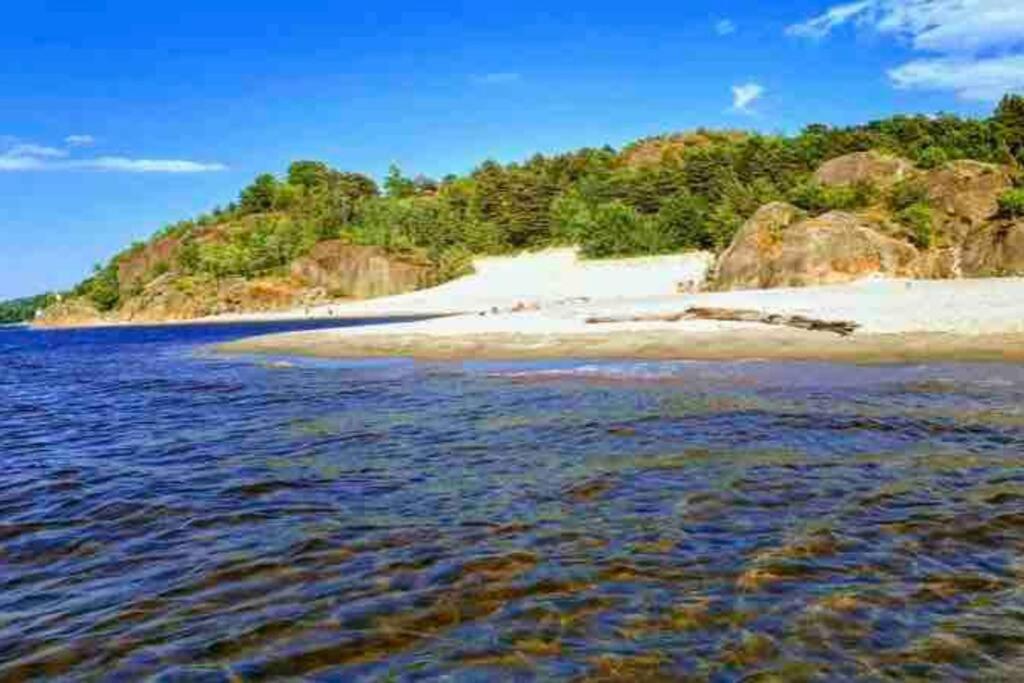 Idyllisk Lite Anneks Med Enestaende Uteplass Larvik Exterior photo